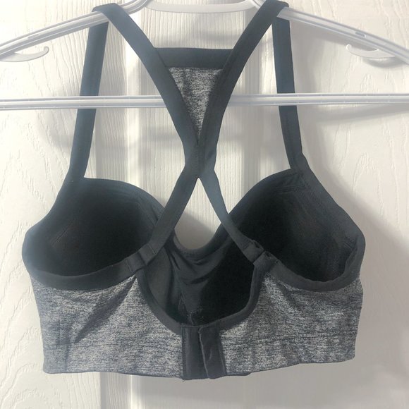 Victoria's Secret VSX Sports Bra Black Gray 32D - Picture 2 of 5